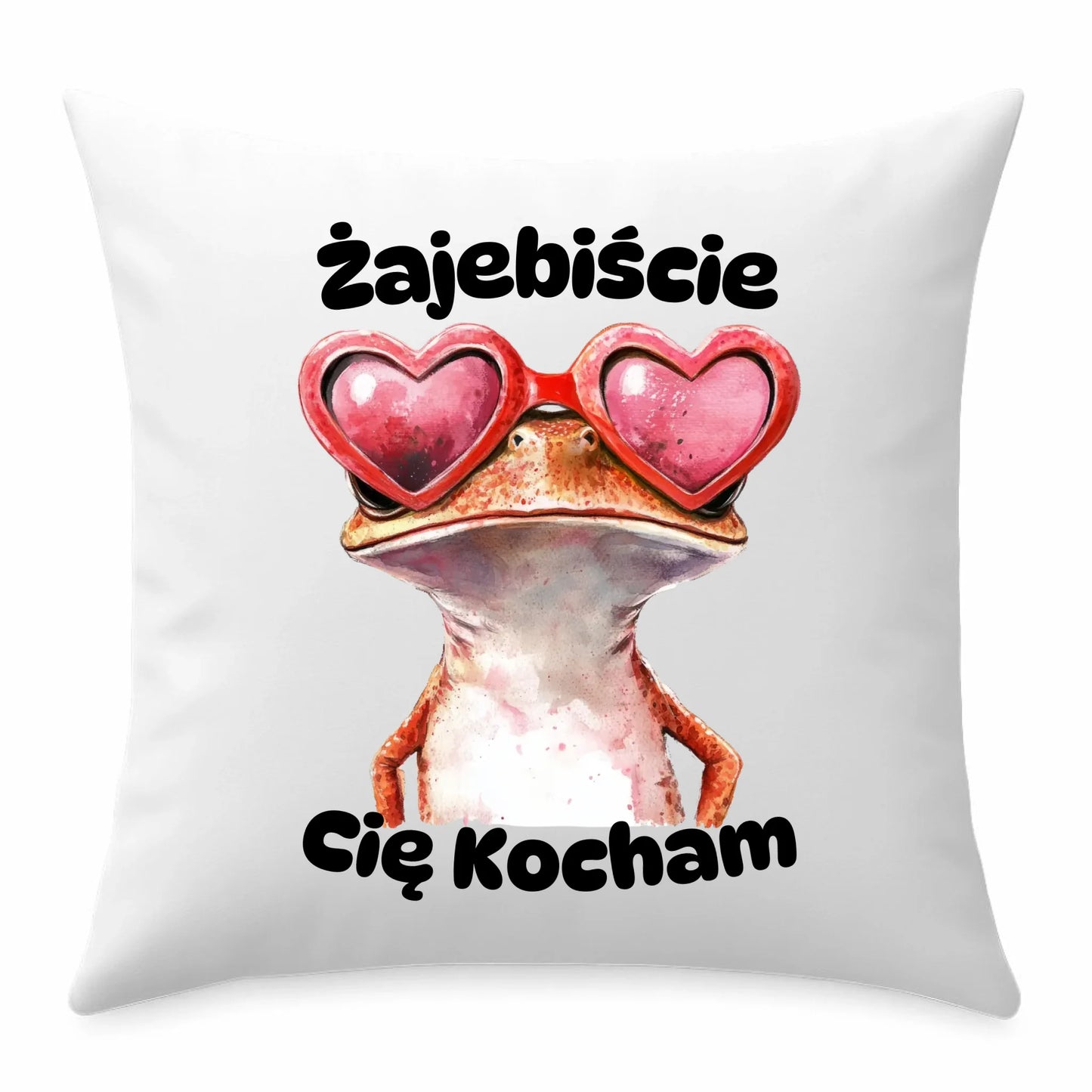 Poduszka z żabą - Żajebiście Cię Kocham W17 - StoryCups.pl