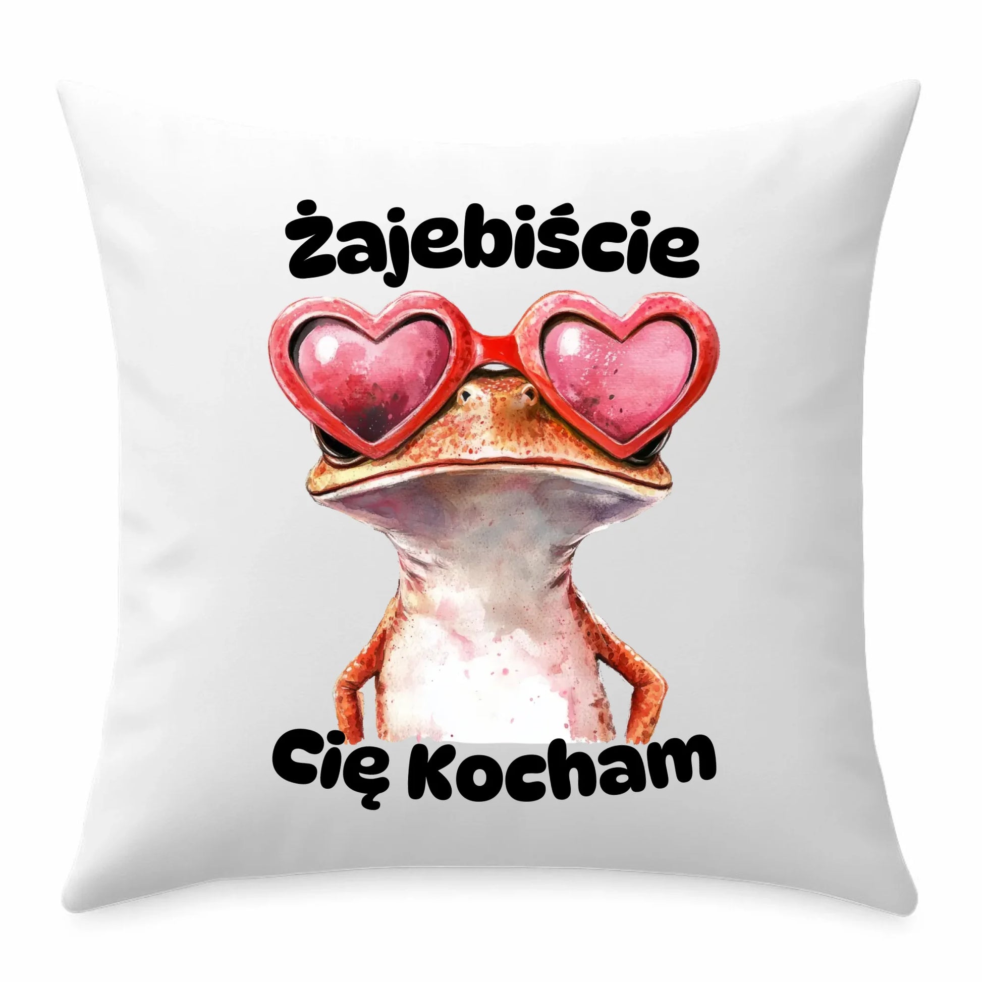 Poduszka z żabą - Żajebiście Cię Kocham W17 - StoryCups.pl