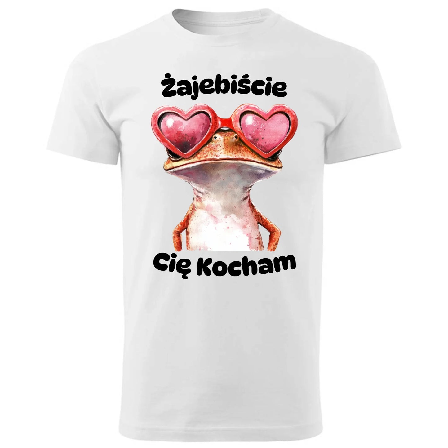 Koszulka męska z żabą - Żajebiście Cię Kocham W17 - StoryCups.pl