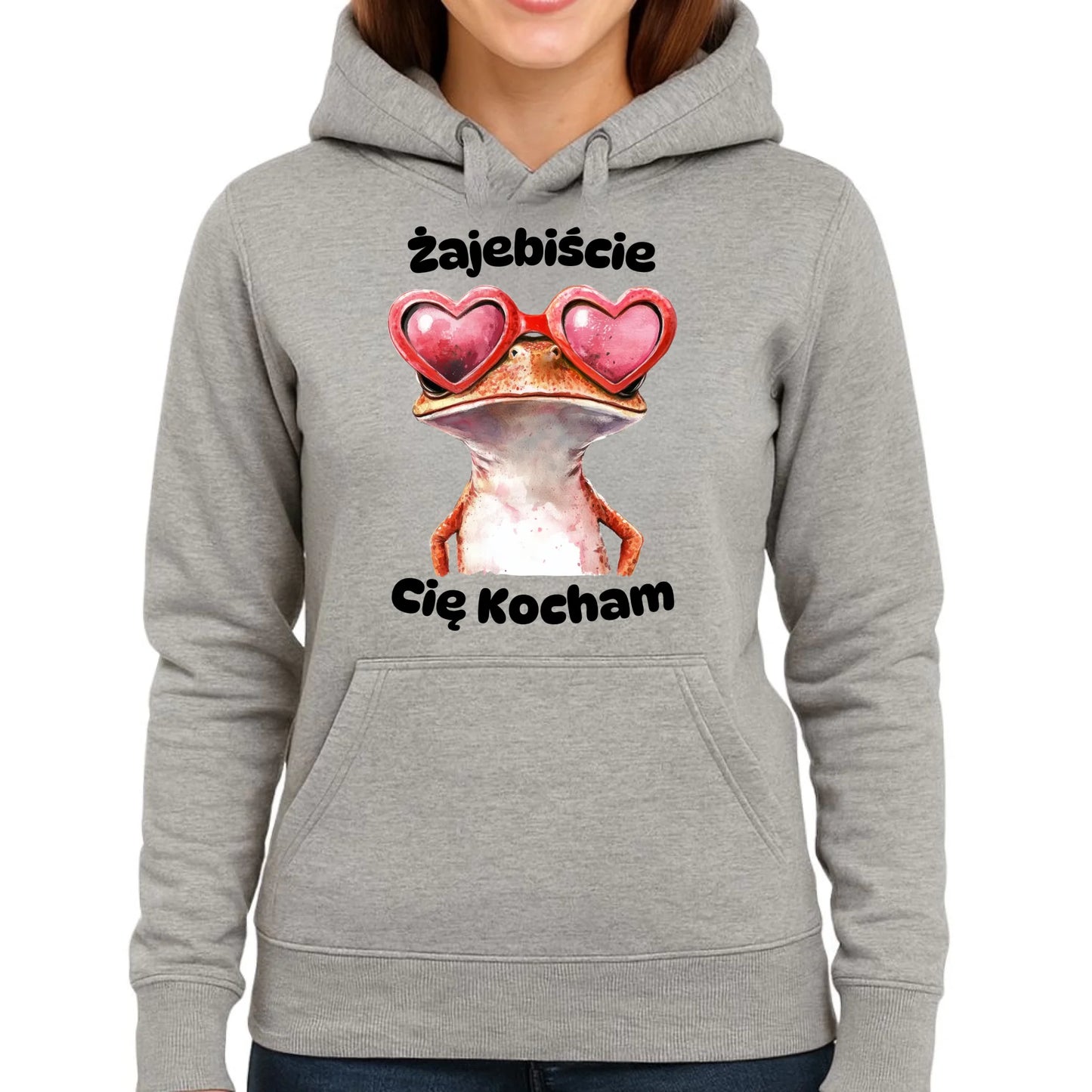 Bluza damska z kapturem - Żajebiście Cię Kocham W17 - StoryCups.pl