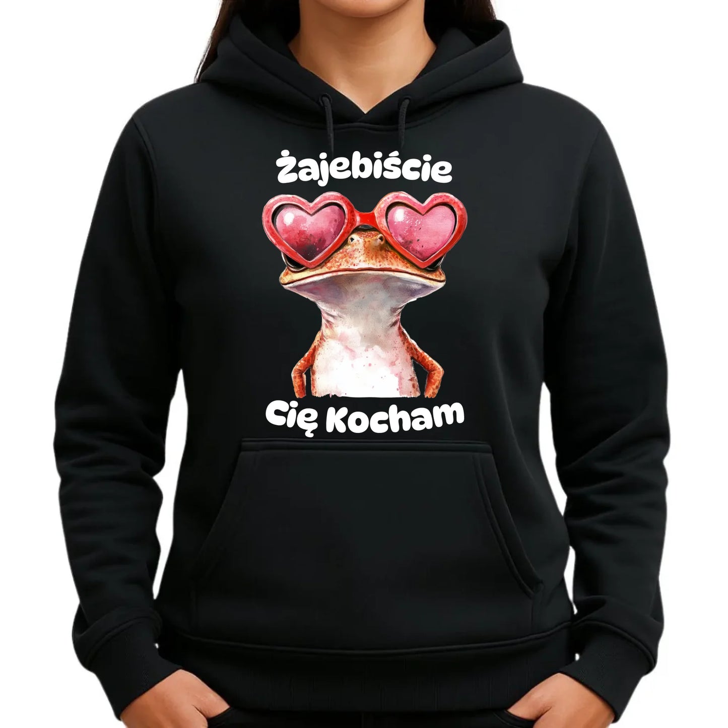 Bluza damska z kapturem - Żajebiście Cię Kocham W17 - StoryCups.pl