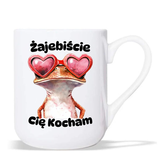 Kubek elegant z żabą - Żajebiście Cię Kocham W17 - StoryCups.pl