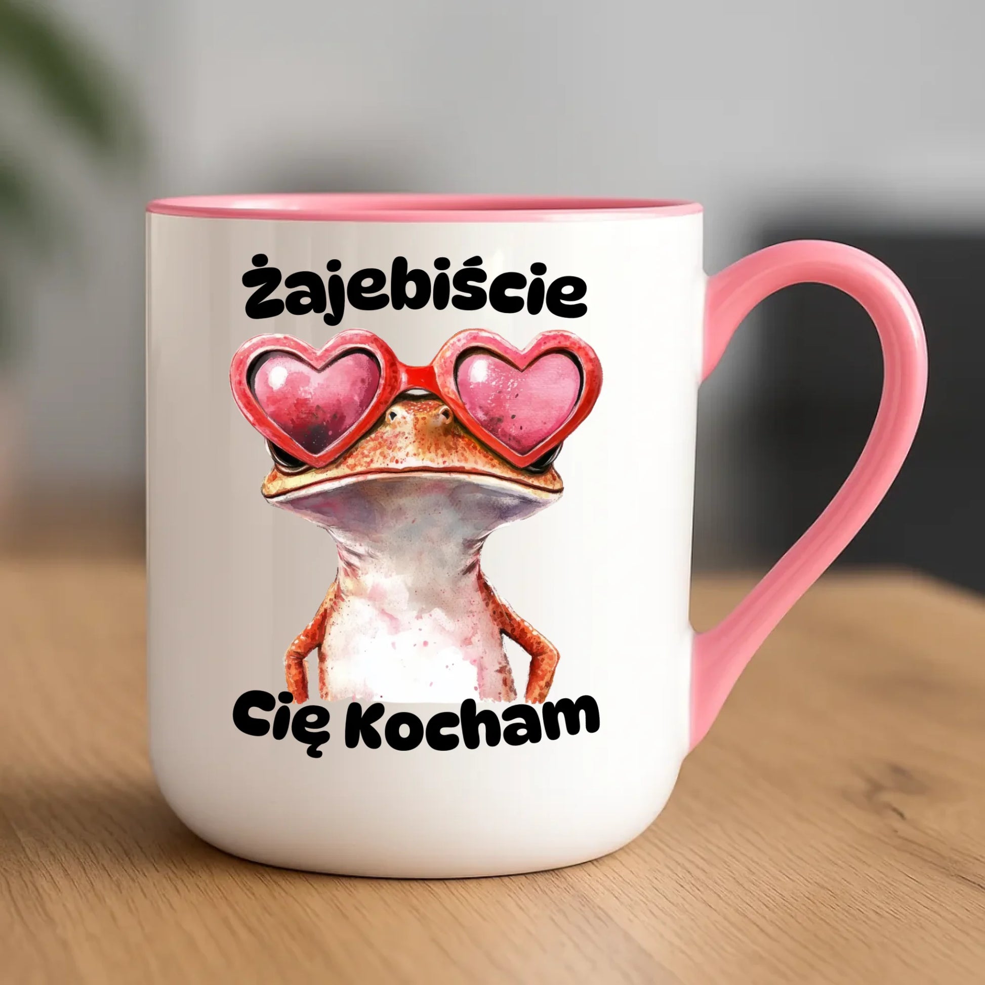 Kubek elegant z żabą - Żajebiście Cię Kocham W17 - StoryCups.pl