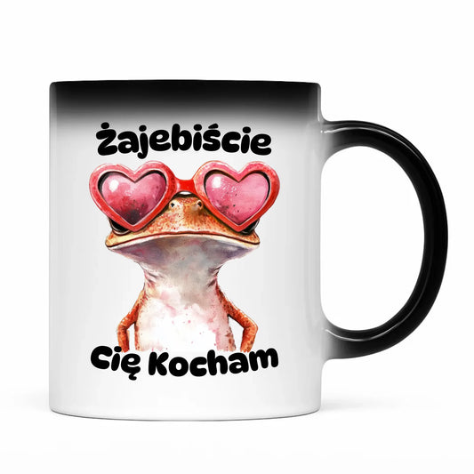 Kubek magiczny z żabą - Żajebiście Cię Kocham W17 - StoryCups.pl
