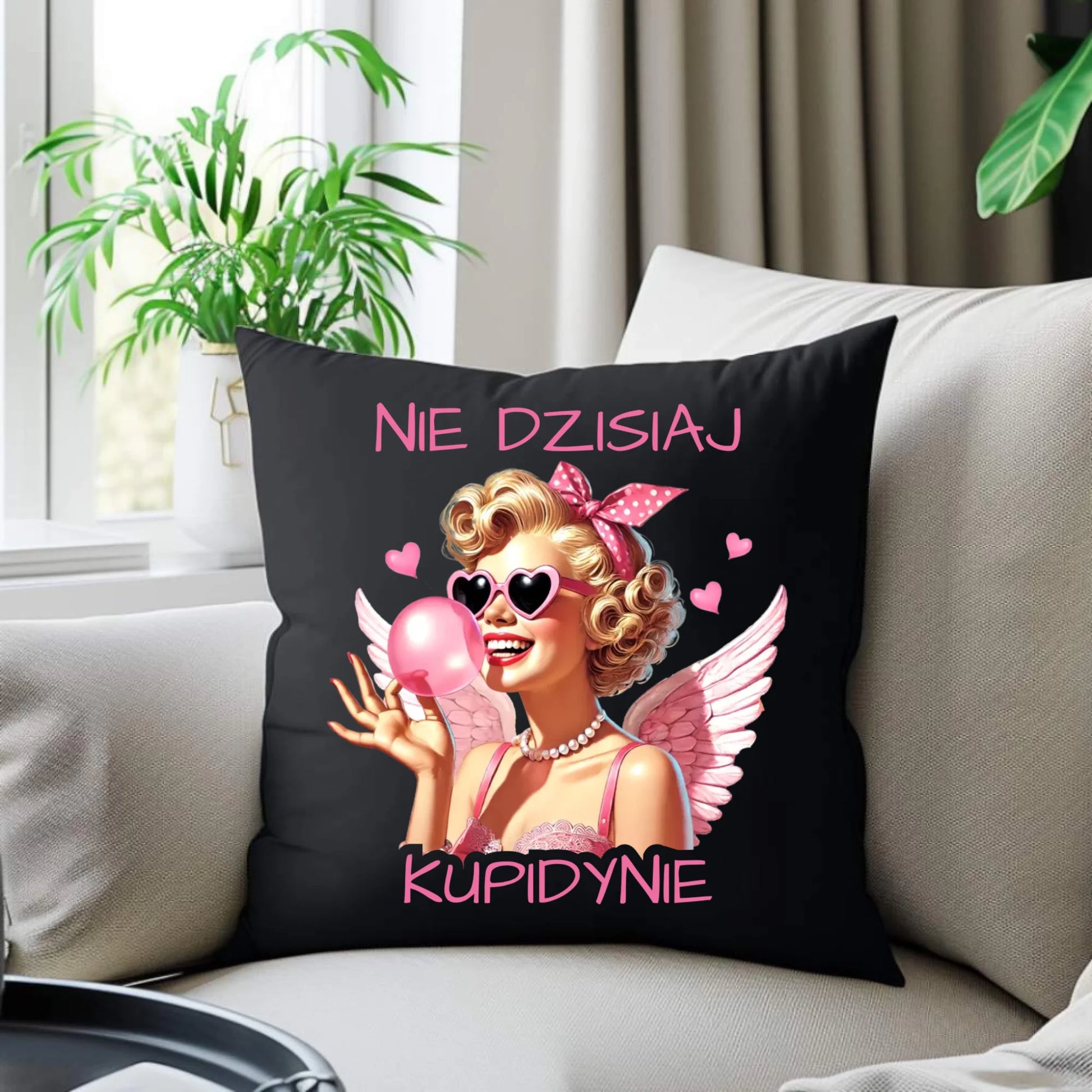 Poduszka dekoracyjna na Walentynki dla singielki - Nie dzisiaj W18 - StoryCups.pl