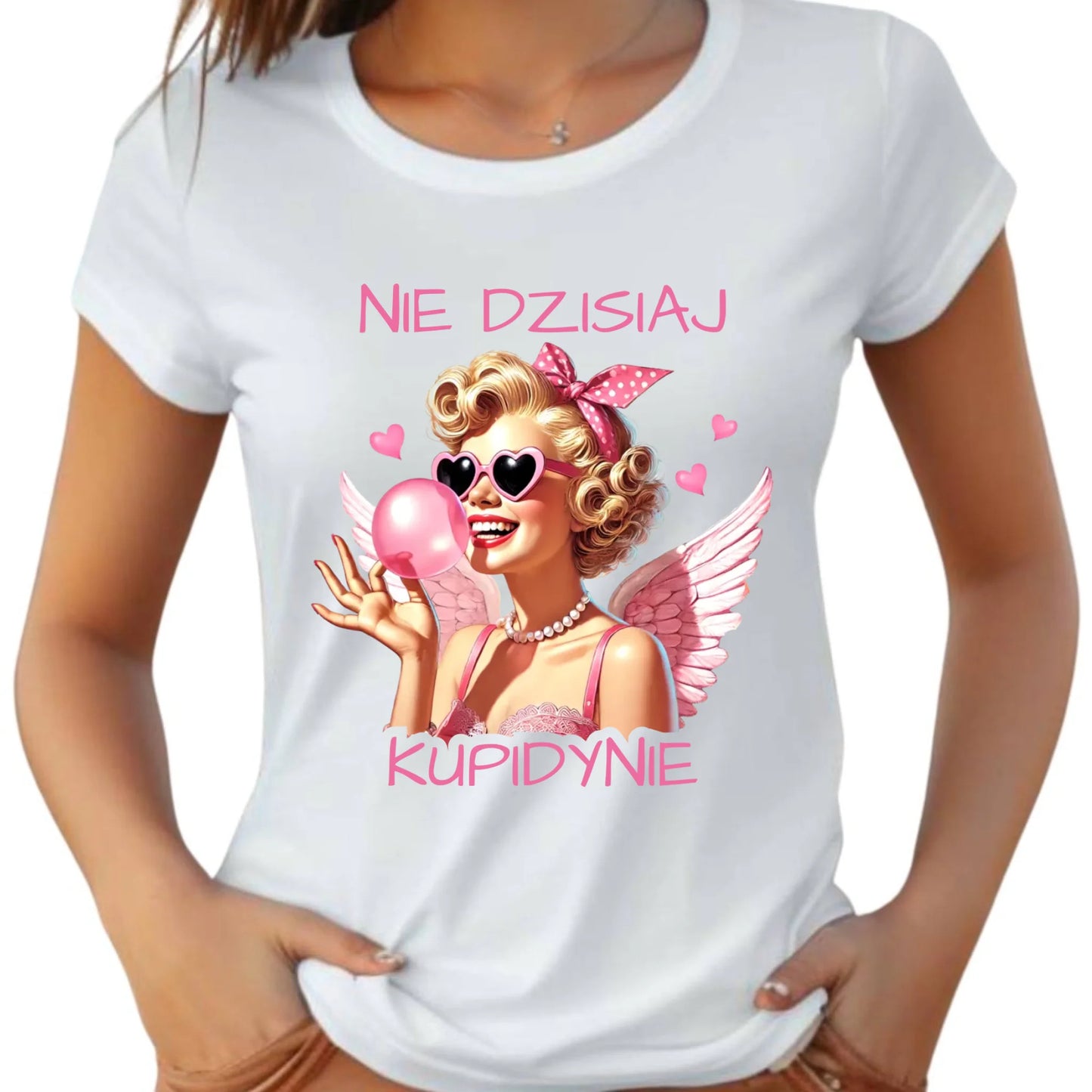 Koszulka damska na Walentynki dla singielki - Nie dzisiaj W18 - StoryCups.pl