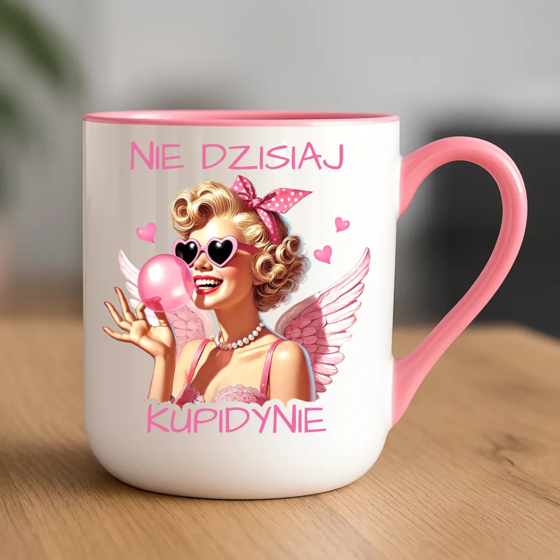 Kubek elegant na Walentynki dla singielki - Nie dzisiaj W18 - StoryCups.pl