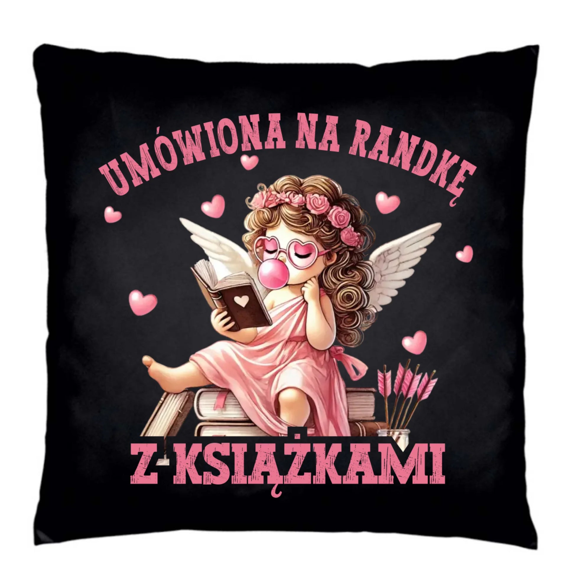 Poduszka dekoracyjna dla czytelniczki – Umówiona na randkę W19 - StoryCups.pl