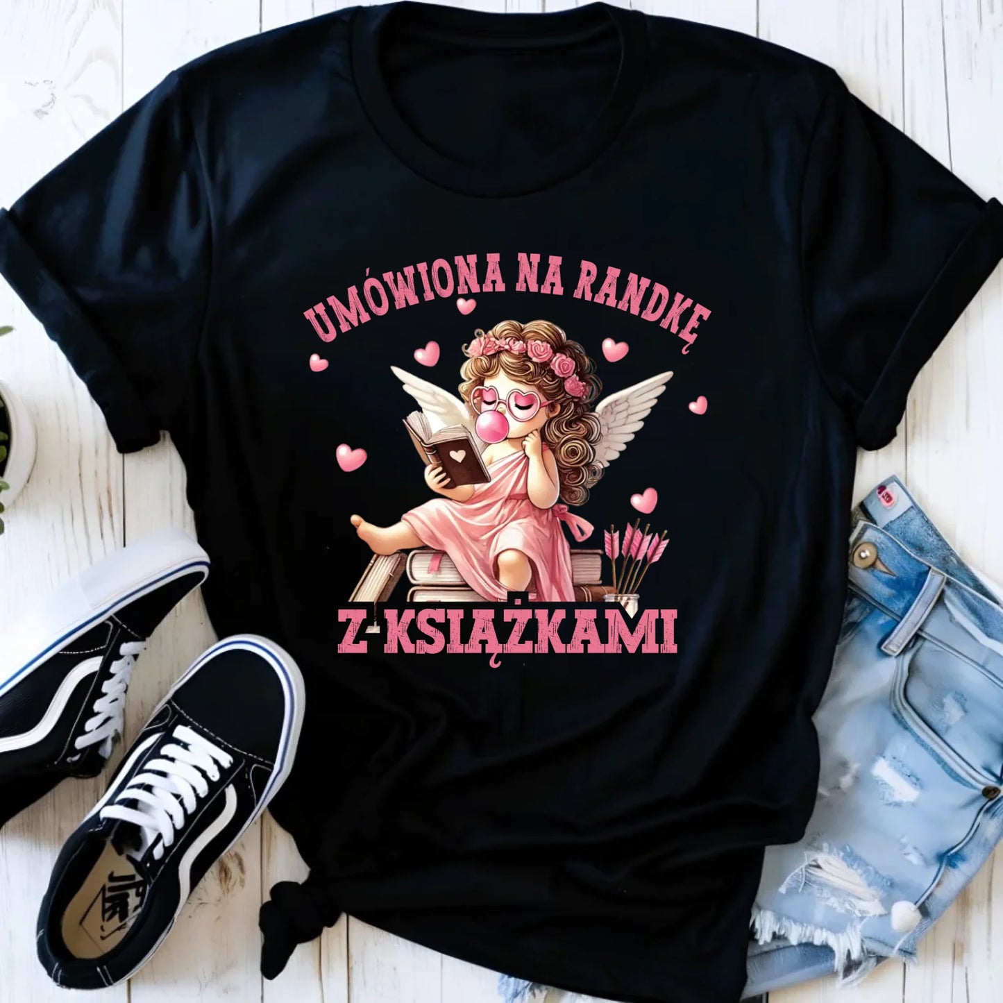 Koszulka damska dla czytelniczki – Umówiona na randkę W19 - StoryCups.pl