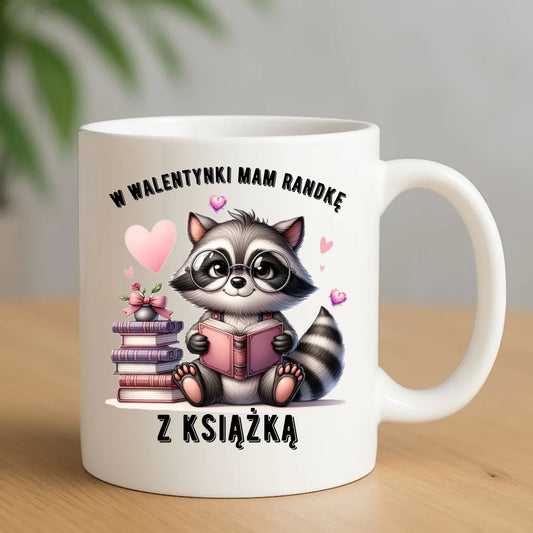 Kubek na Walentynki dla mola książkowego – Mam randkę z książką W20