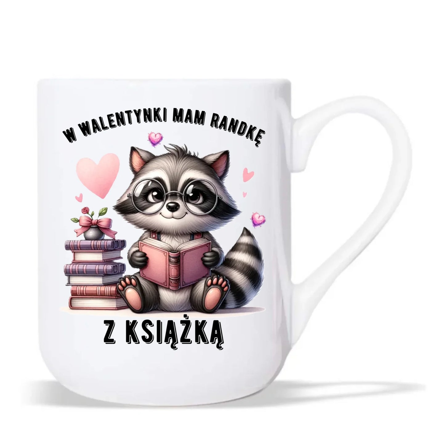 Kubek elegant na Walentynki dla mola książkowego – Mam randkę z książką W20