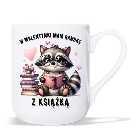 Kubek elegant na Walentynki dla mola książkowego – Mam randkę z książką W20