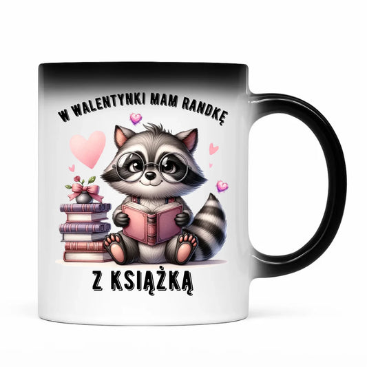 Kubek magiczny na Walentynki dla mola książkowego – Mam randkę z książką W20