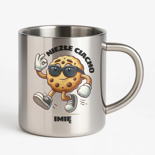 Kubek metalowy - Niezłe ciacho - personalizowany DCH31 - StoryCups.pl