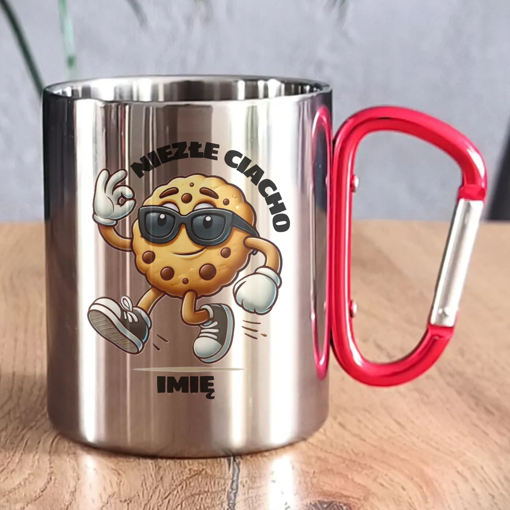 Kubek metalowy - Niezłe ciacho - personalizowany DCH31 - StoryCups.pl