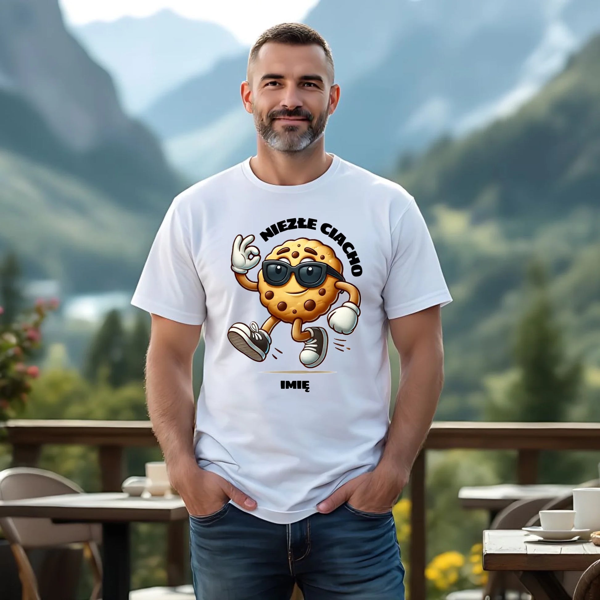 Koszulka męska - Niezłe ciacho - personalizowana DCH31 - StoryCups.pl