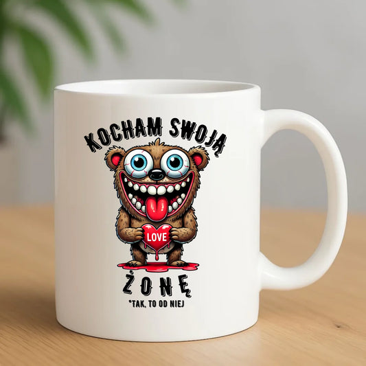 Kubek - prezent dla męża - Kocham swoją żonę W23 - StoryCups.pl