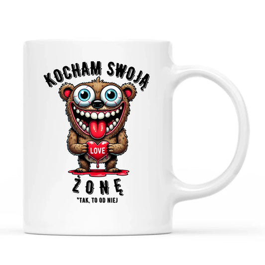 Kubek - prezent dla męża - Kocham swoją żonę W23 - StoryCups.pl