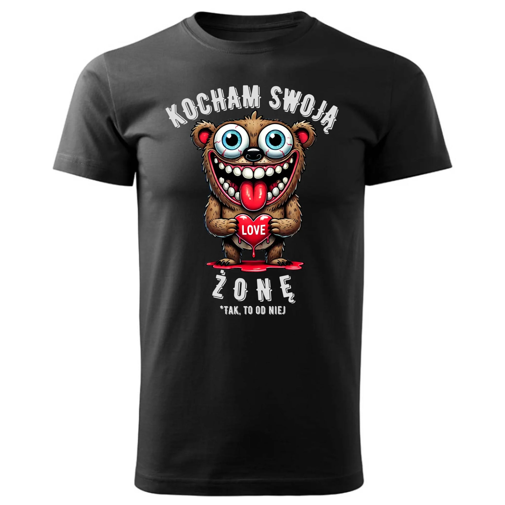 Koszulka męska - prezent dla męża - Kocham swoją żonę W23 - StoryCups.pl