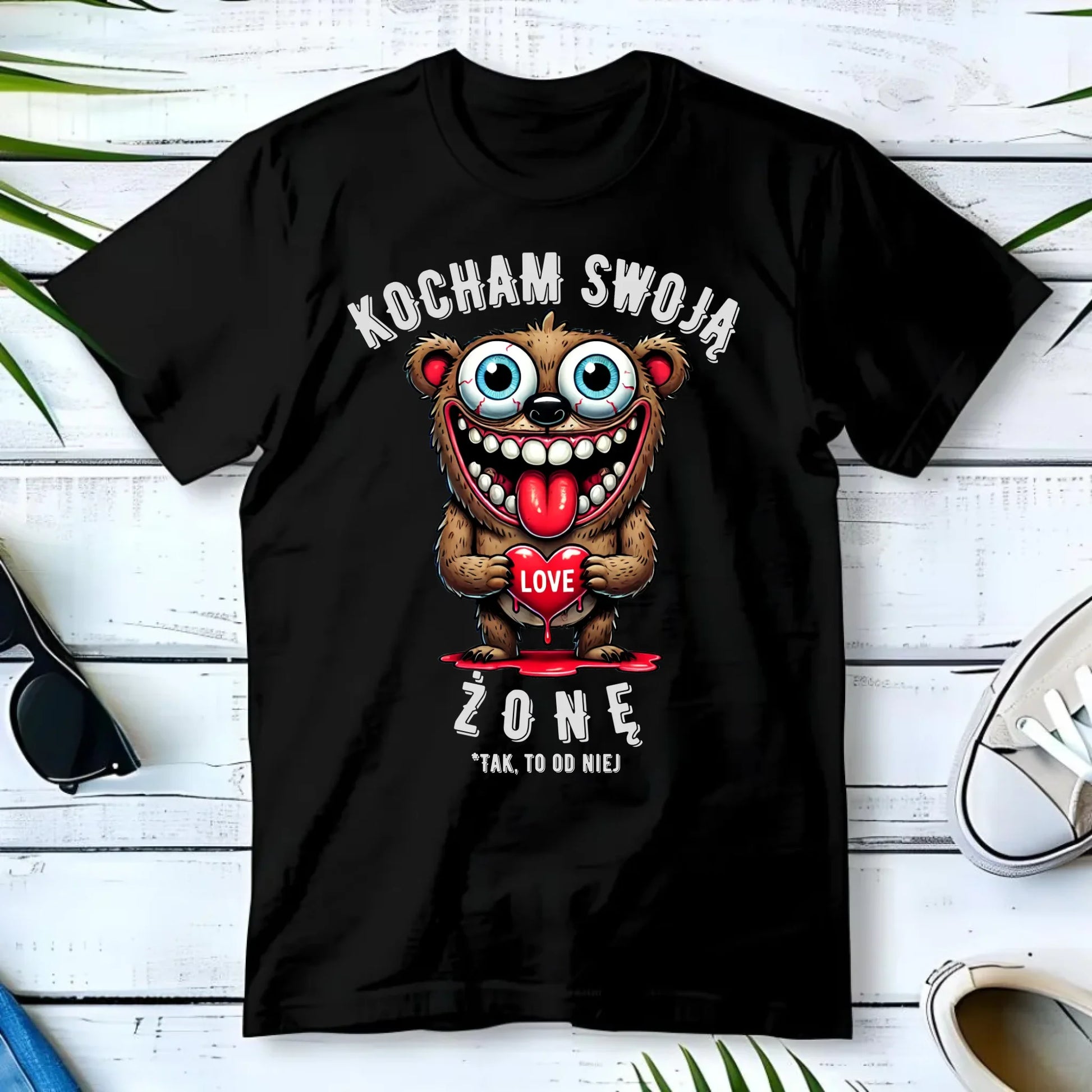 Koszulka męska - prezent dla męża - Kocham swoją żonę W23 - StoryCups.pl