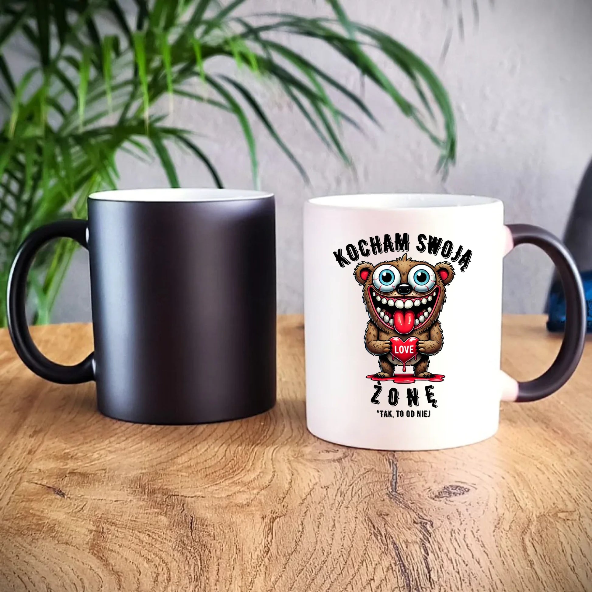 Kubek magiczny - prezent dla męża - Kocham swoją żonę W23 - StoryCups.pl