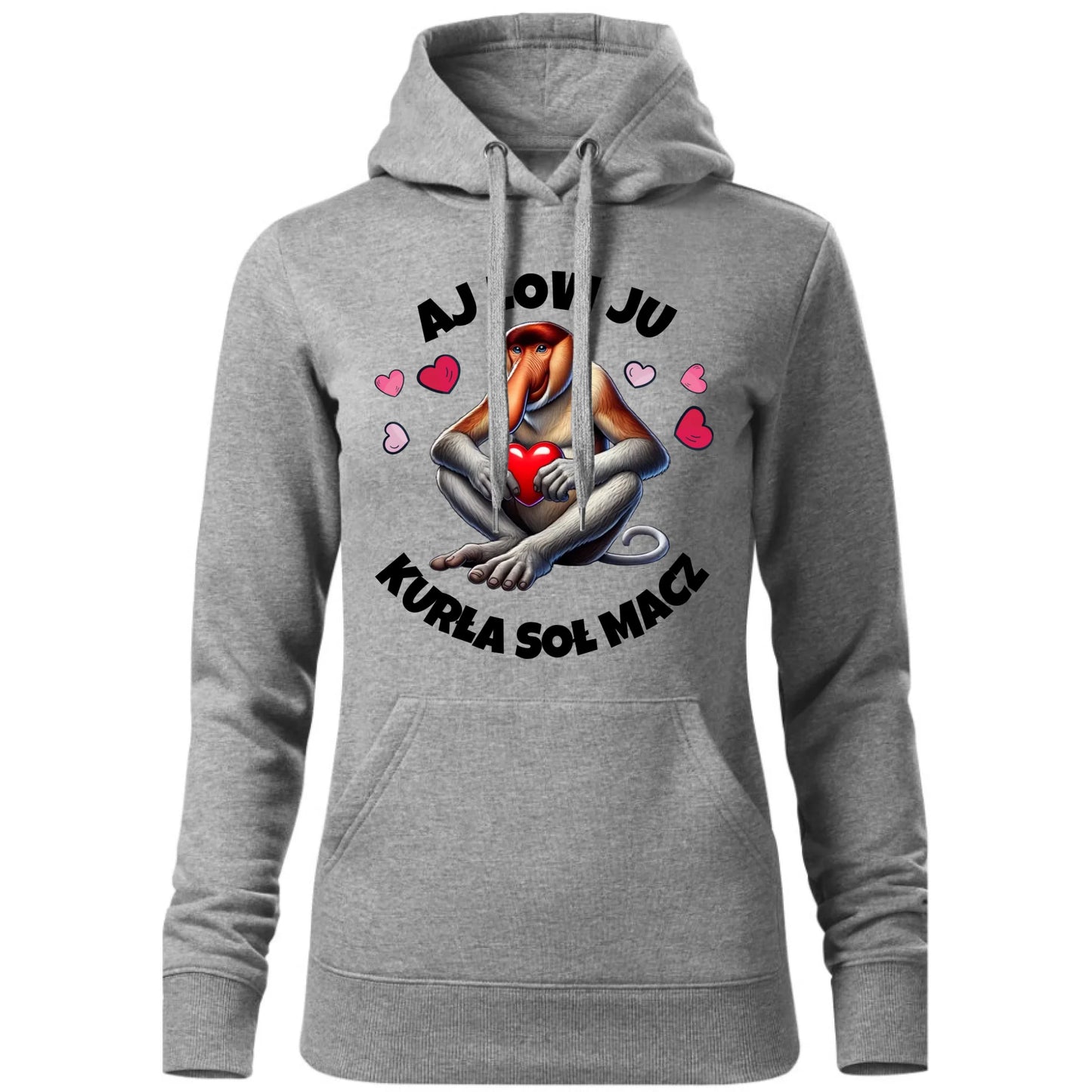 Bluza damska z kapturem - Janusz nosacz - Aj low ju kurła W26 - StoryCups.pl