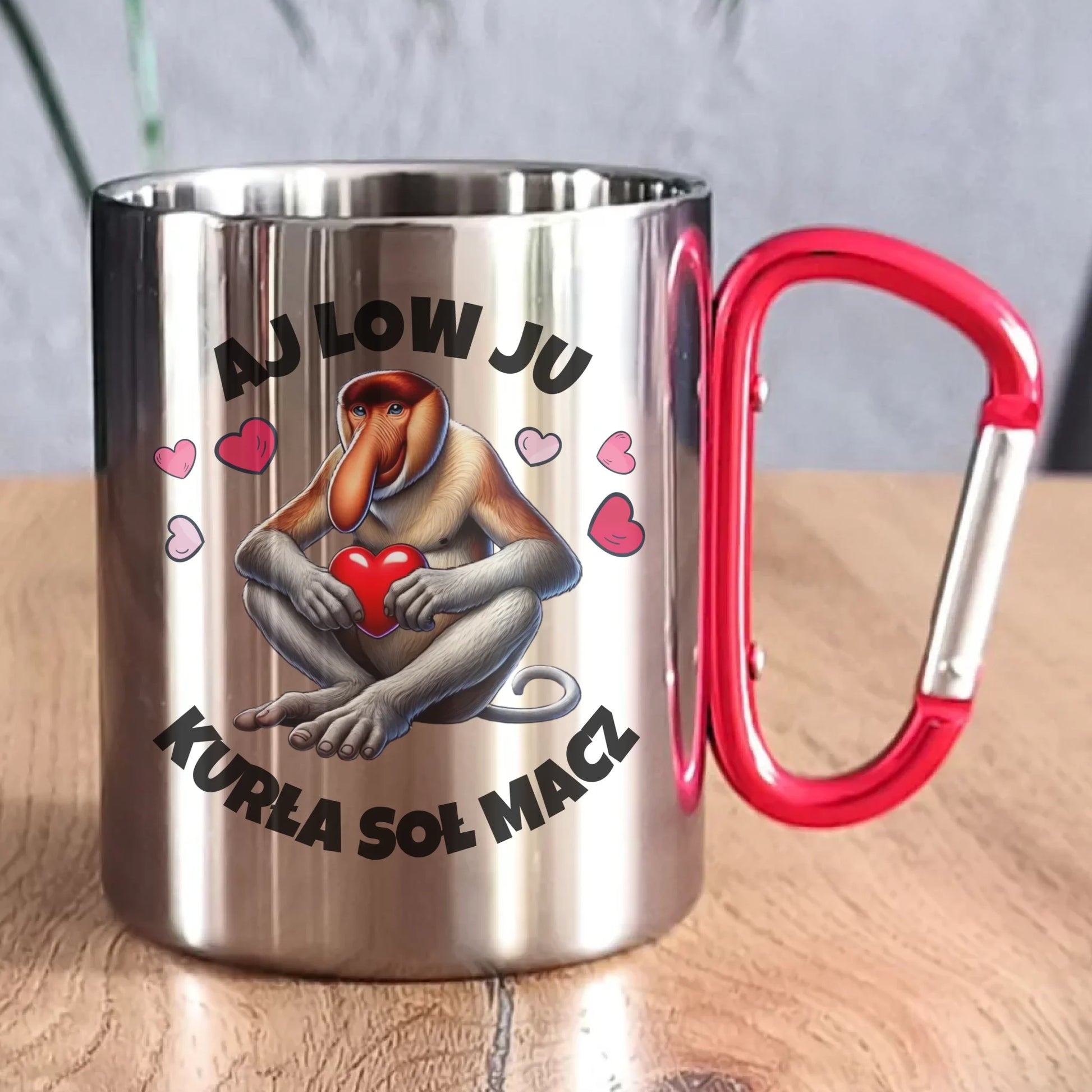 Kubek metalowy - Janusz nosacz - Aj low ju kurła W26 - StoryCups.pl