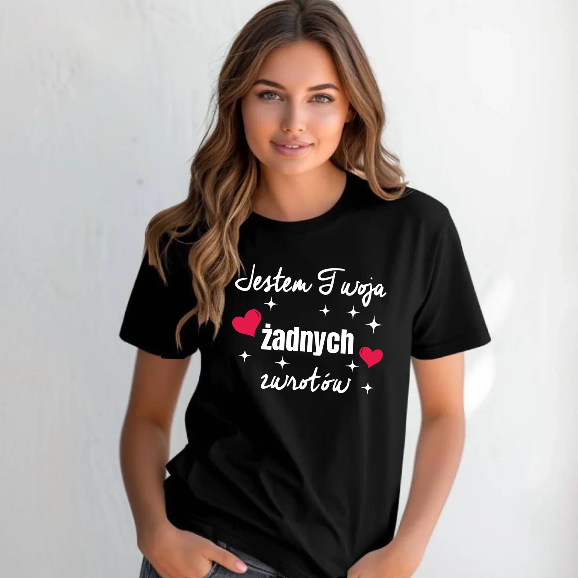 Koszulka damska - Jestem Twoja żadnych zwrotów W28 - StoryCups.pl