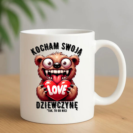Kubek - prezent dla chłopaka - Kocham swoją dziewczynę W30 - StoryCups.pl