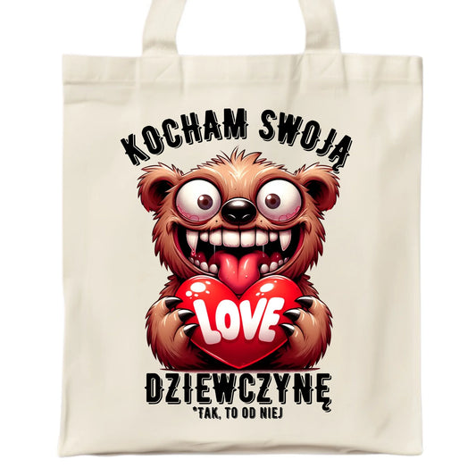 Torba - prezent dla chłopaka - Kocham swoją dziewczynę W30 - StoryCups.pl
