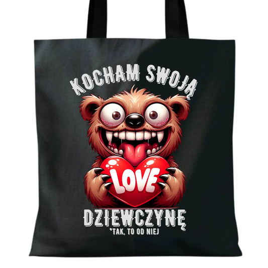 Torba - prezent dla chłopaka - Kocham swoją dziewczynę W30 - StoryCups.pl