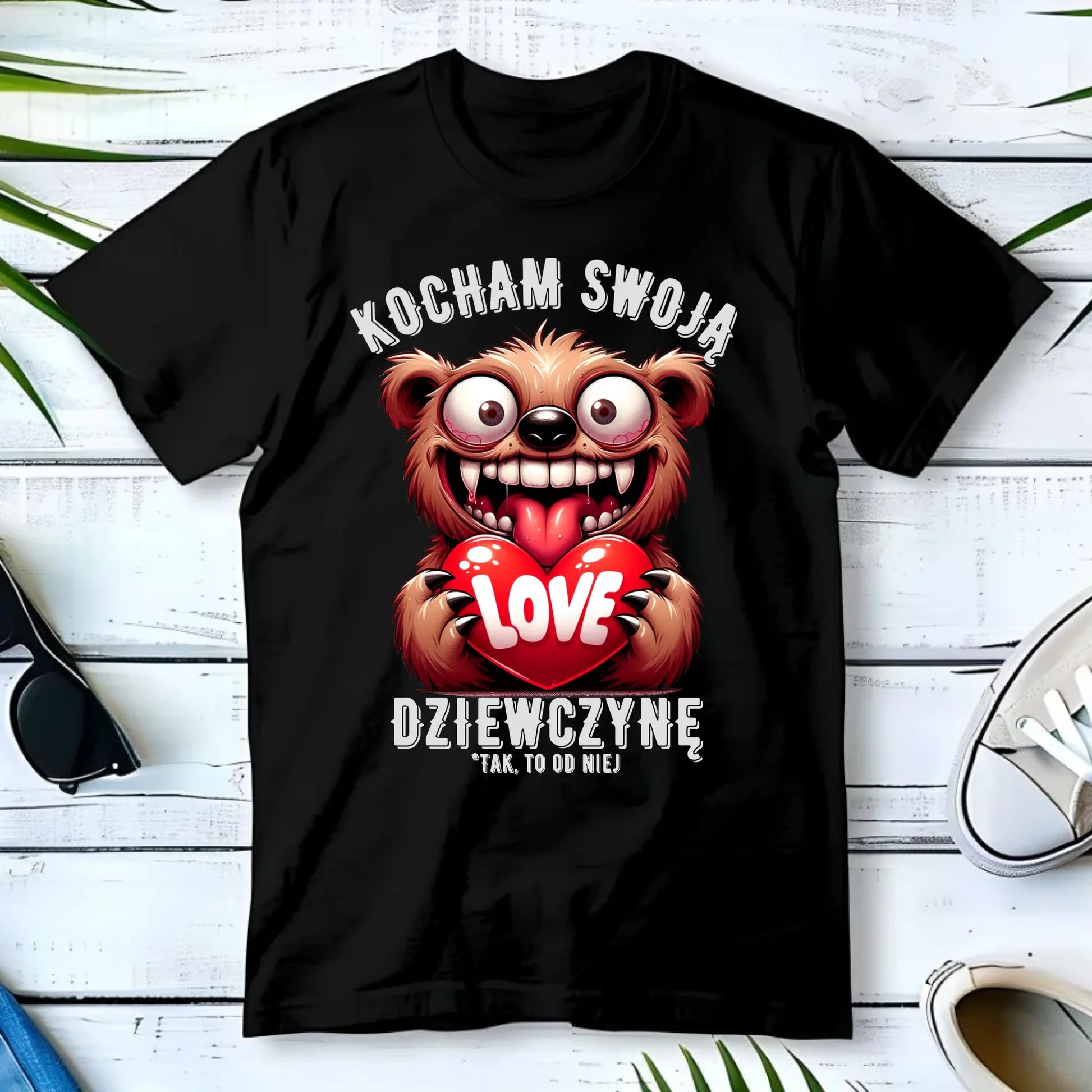 Koszulka męska - prezent dla chłopaka - Kocham swoją dziewczynę W30 - StoryCups.pl