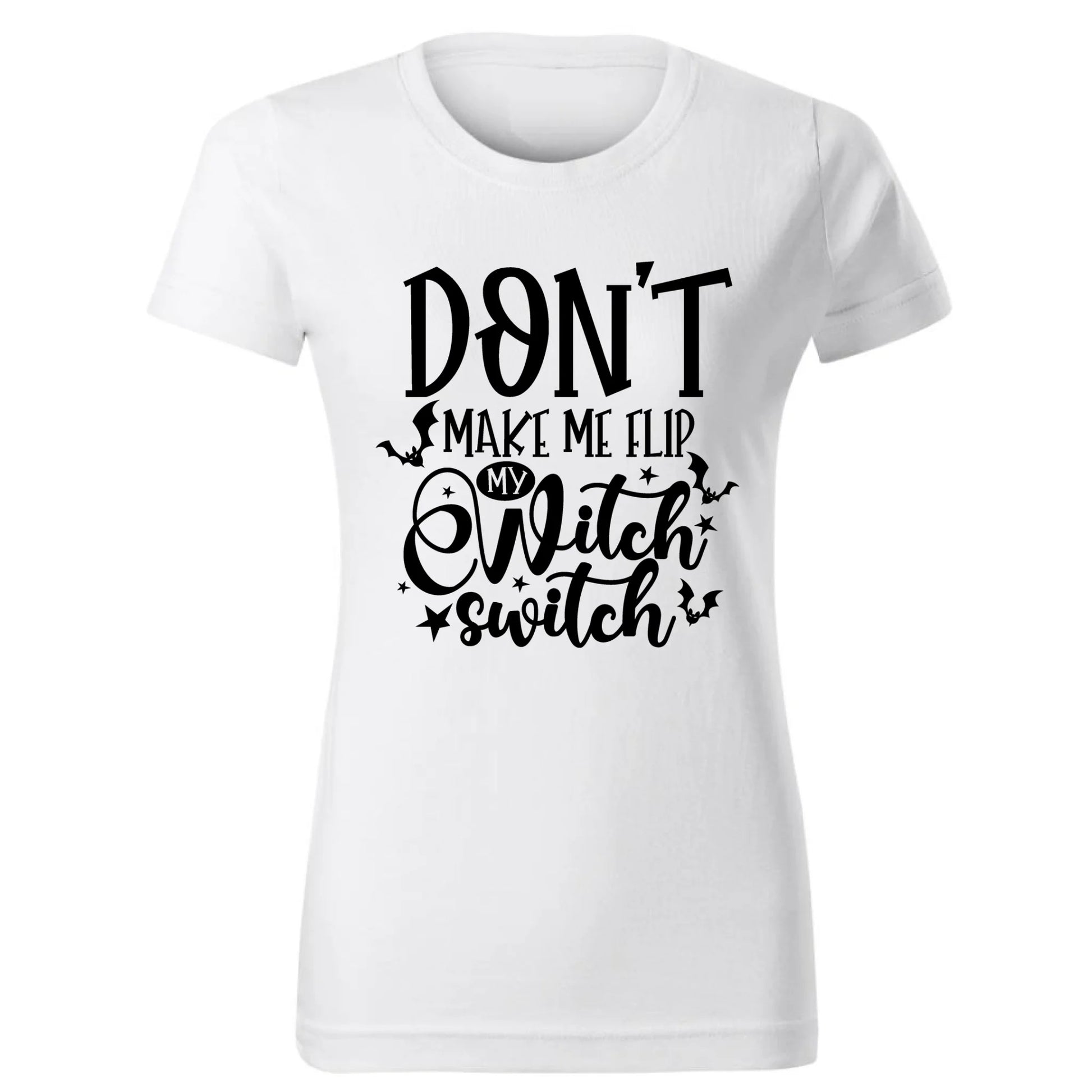Koszulka damska na Halloween - Don't make me flip my witch switch - śmieszna HL11 - StoryCups.pl