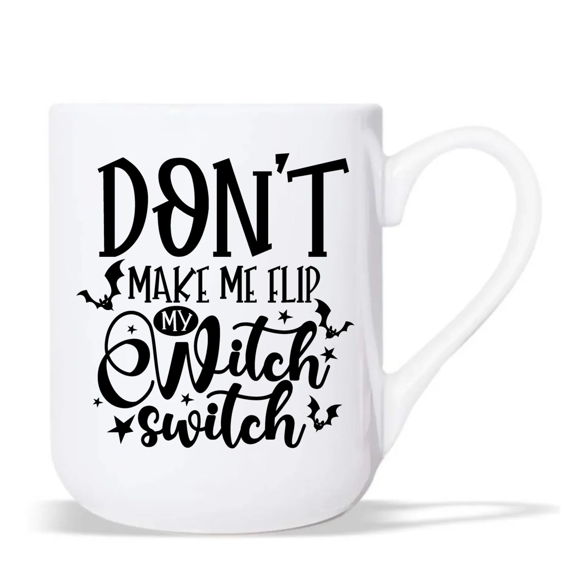 Kubek elegant na Halloween - Don't make me flip my witch switch - śmieszny HL11 - StoryCups.pl