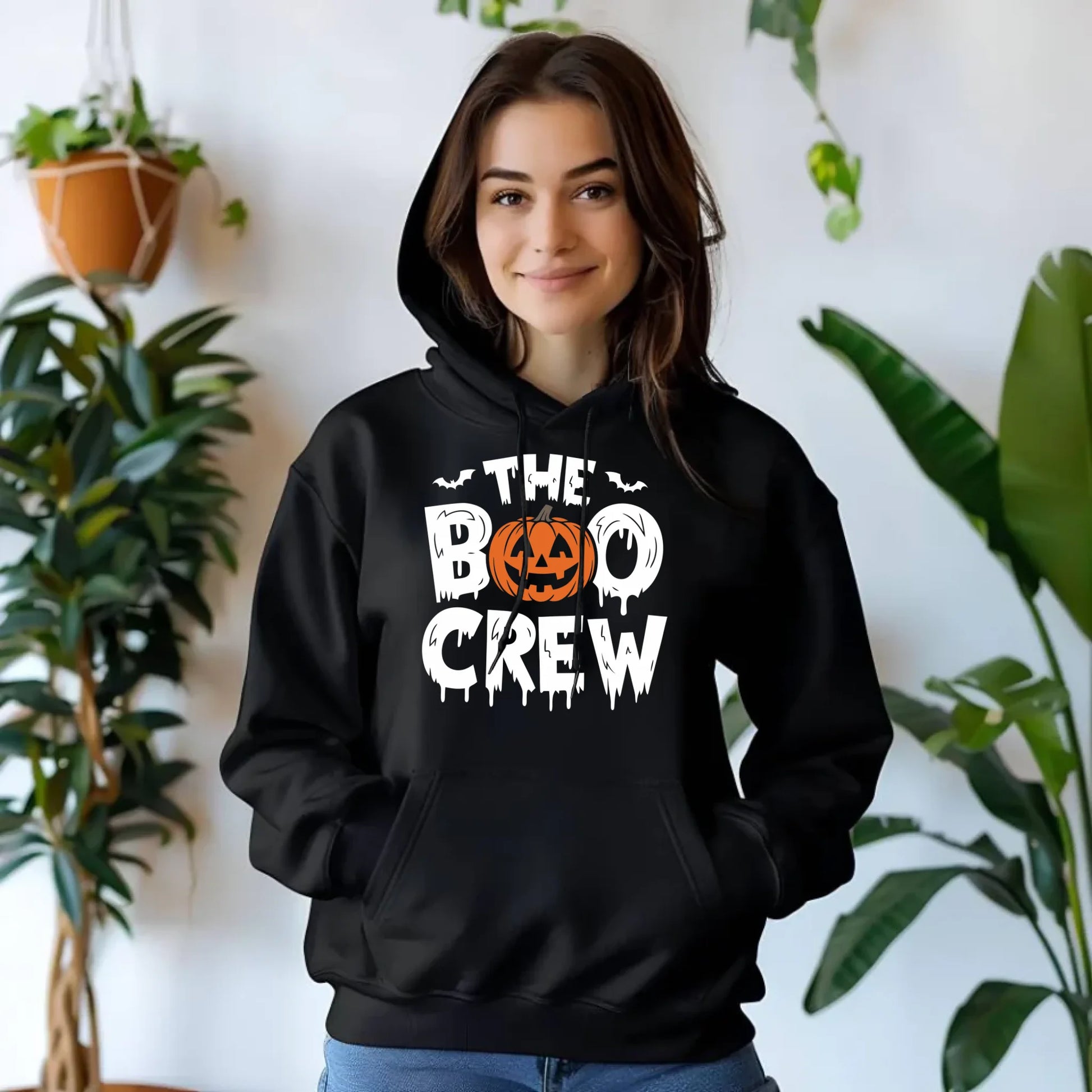 Bluza damska z kapturem na Halloween - The Boo Crew HL12 - StoryCups.pl