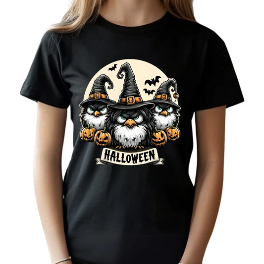 Koszulka dziecięca na Halloween - Upiorne sowy wiedźmy HL15 - StoryCups.pl