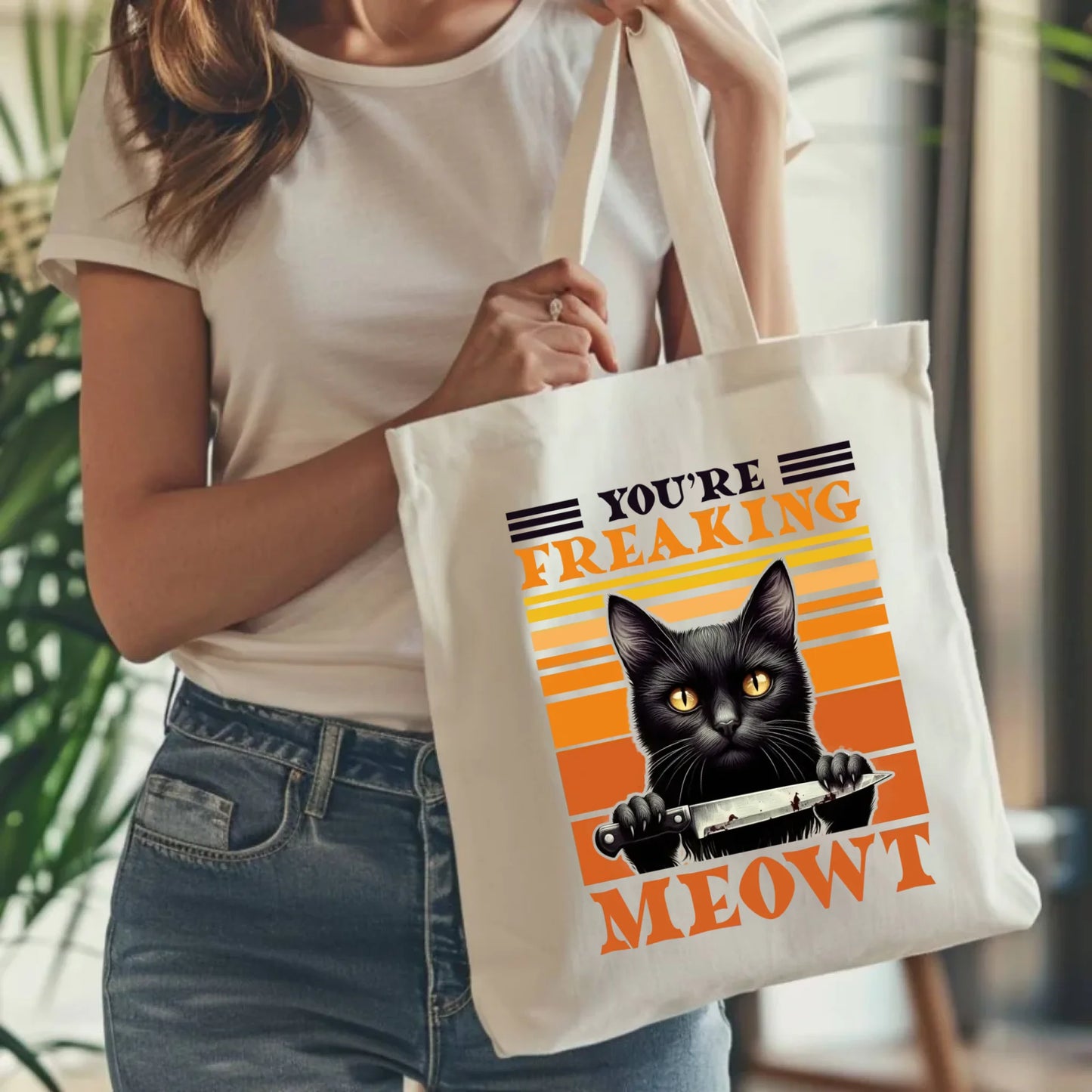 Torba halloweenowa - You're Freaking meowt HL17