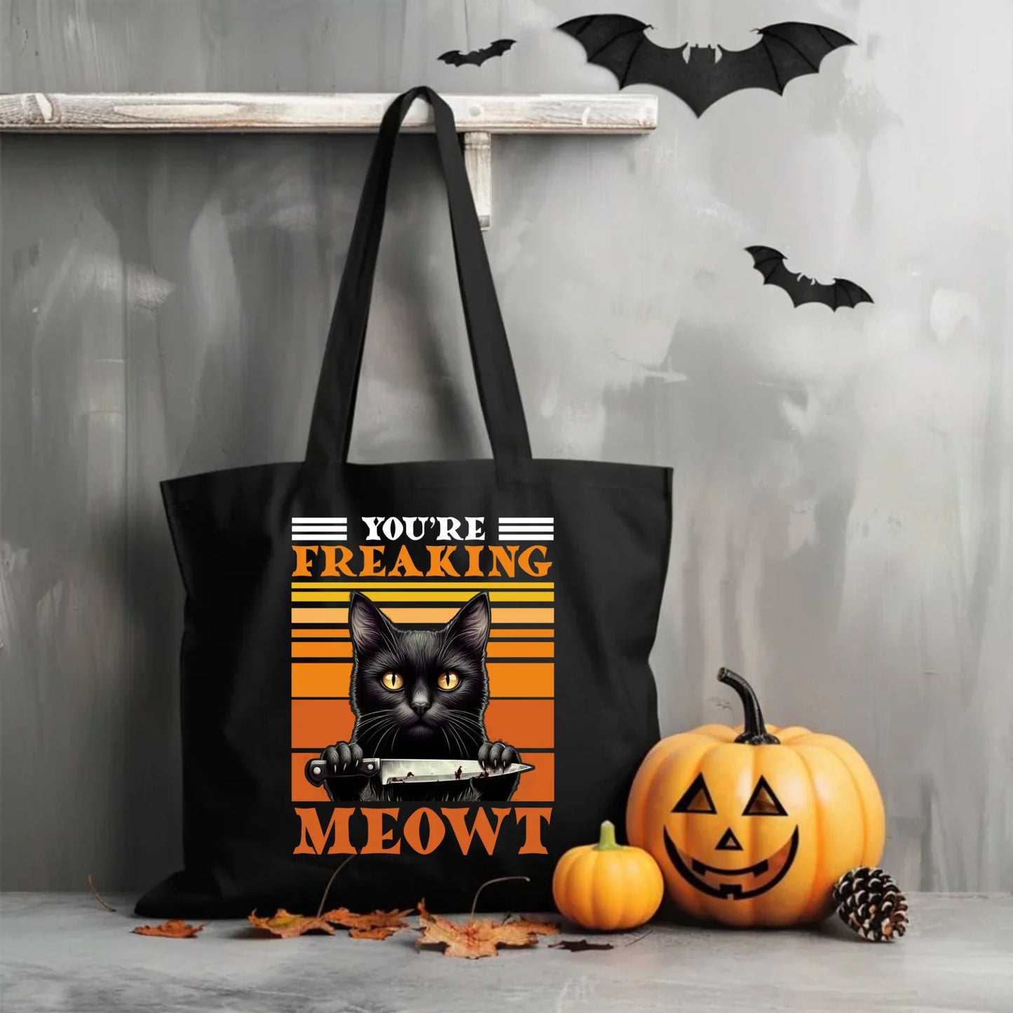 Torba halloweenowa - You're Freaking meowt HL17