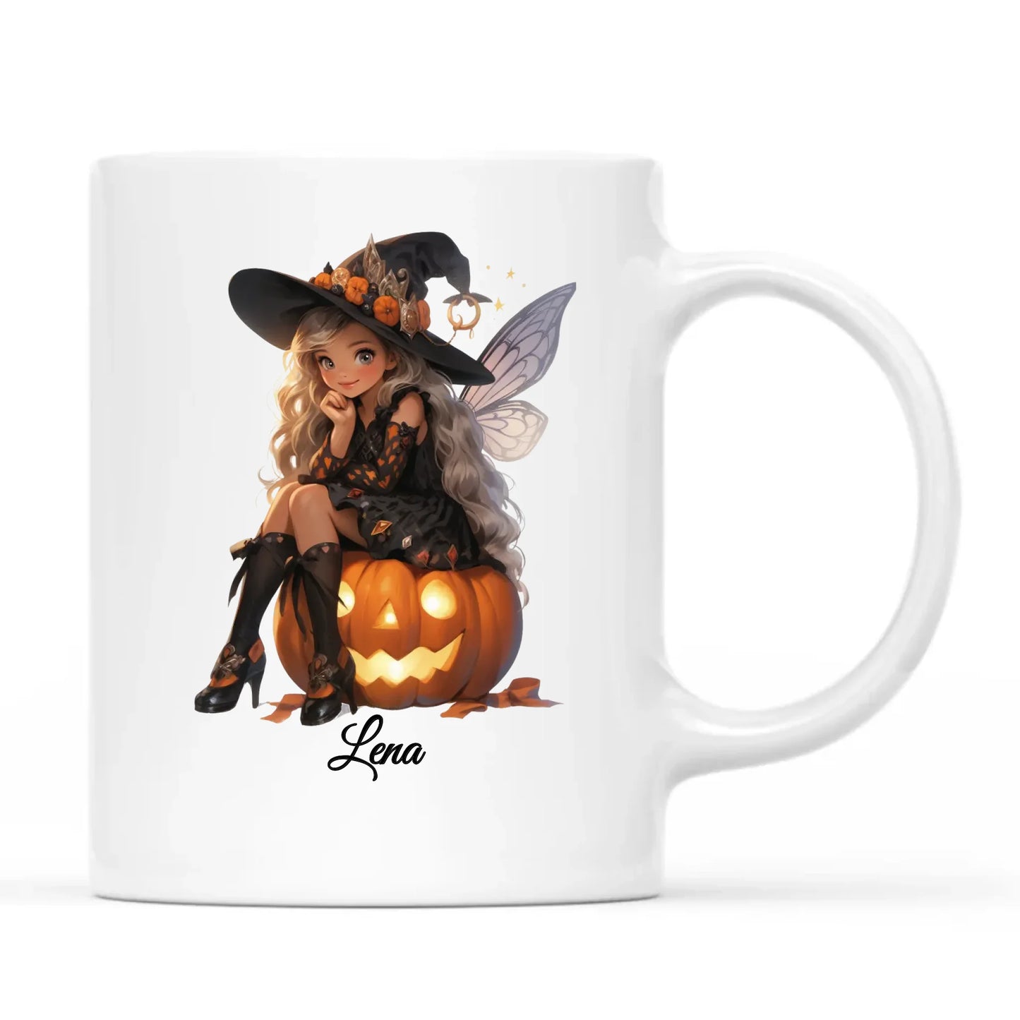 Kubek na Halloween - Wróżka - wybierz postać - personalizowany HL02 - StoryCups.pl