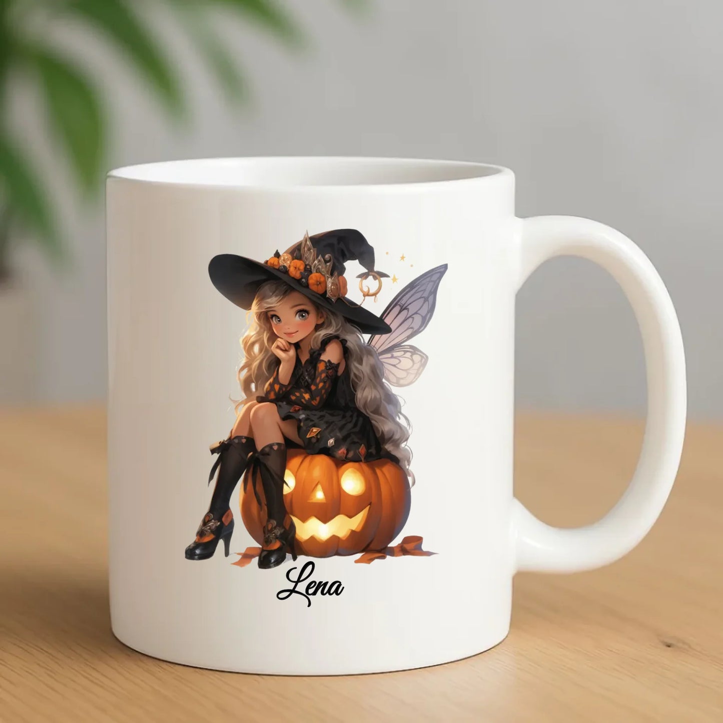 Kubek na Halloween - Wróżka - wybierz postać - personalizowany HL02 - StoryCups.pl