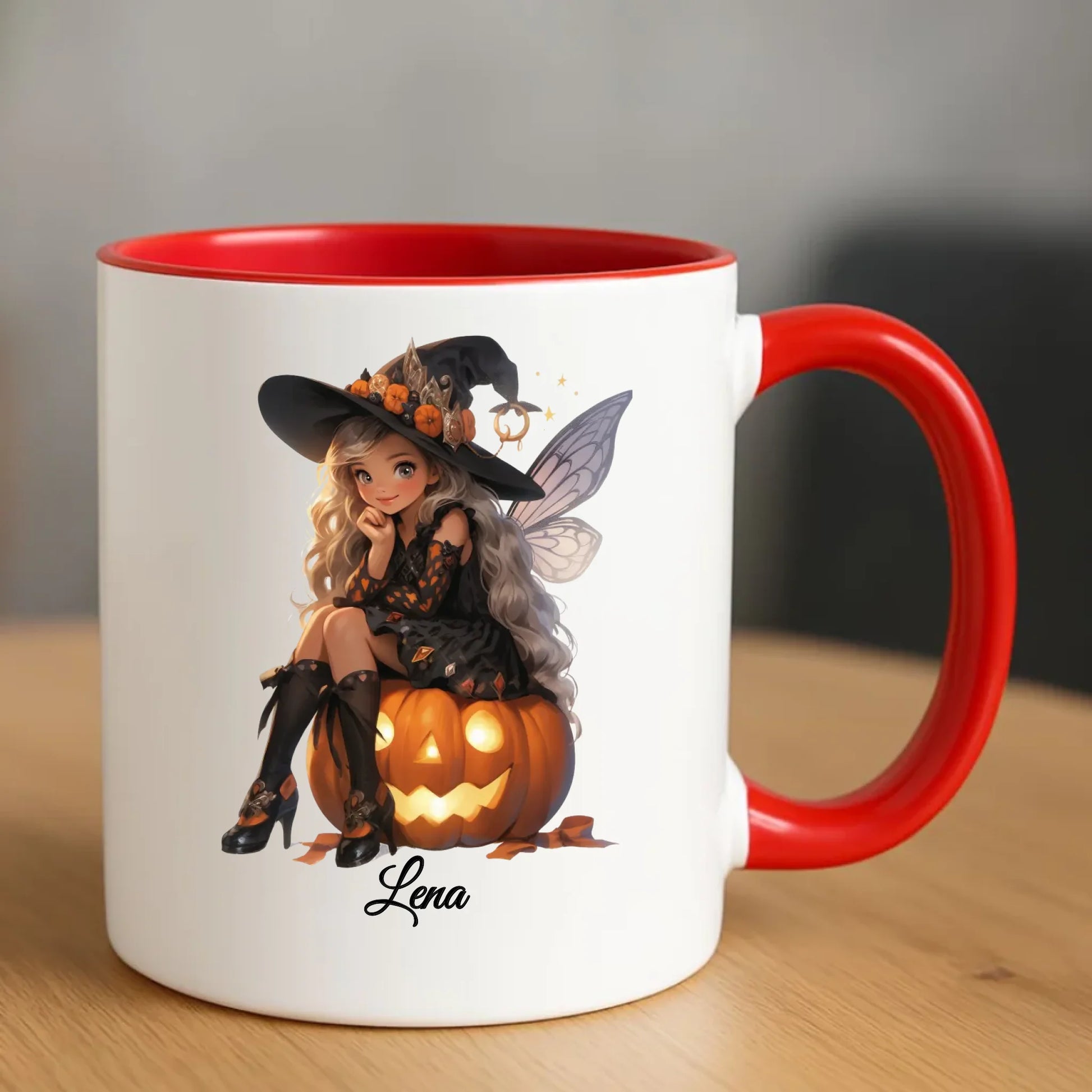 Kubek na Halloween - Wróżka - wybierz postać - personalizowany HL02 - StoryCups.pl