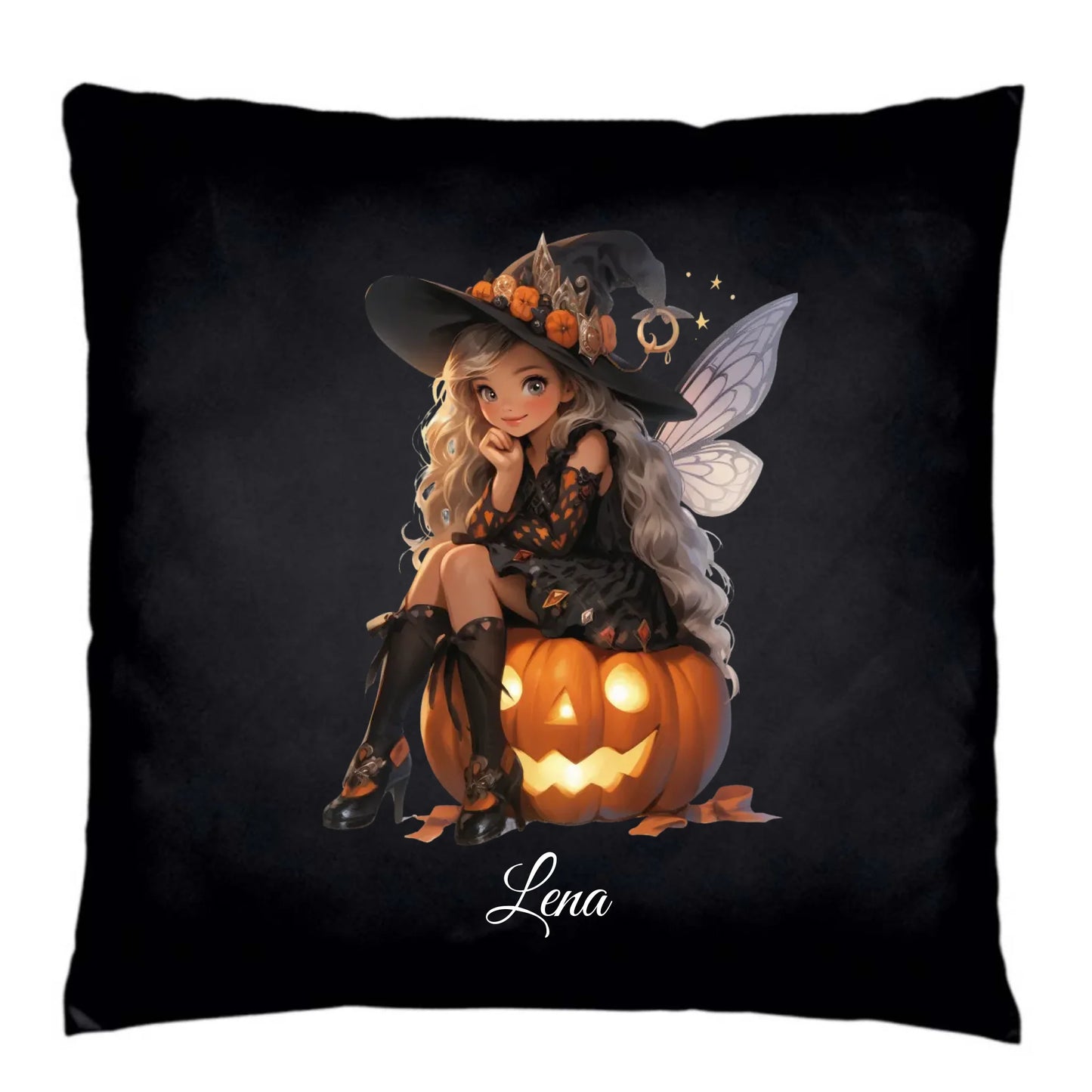Poduszka dekoracyjna na Halloween - Wróżka - wybierz postać - personalizowana HL02 - StoryCups.pl