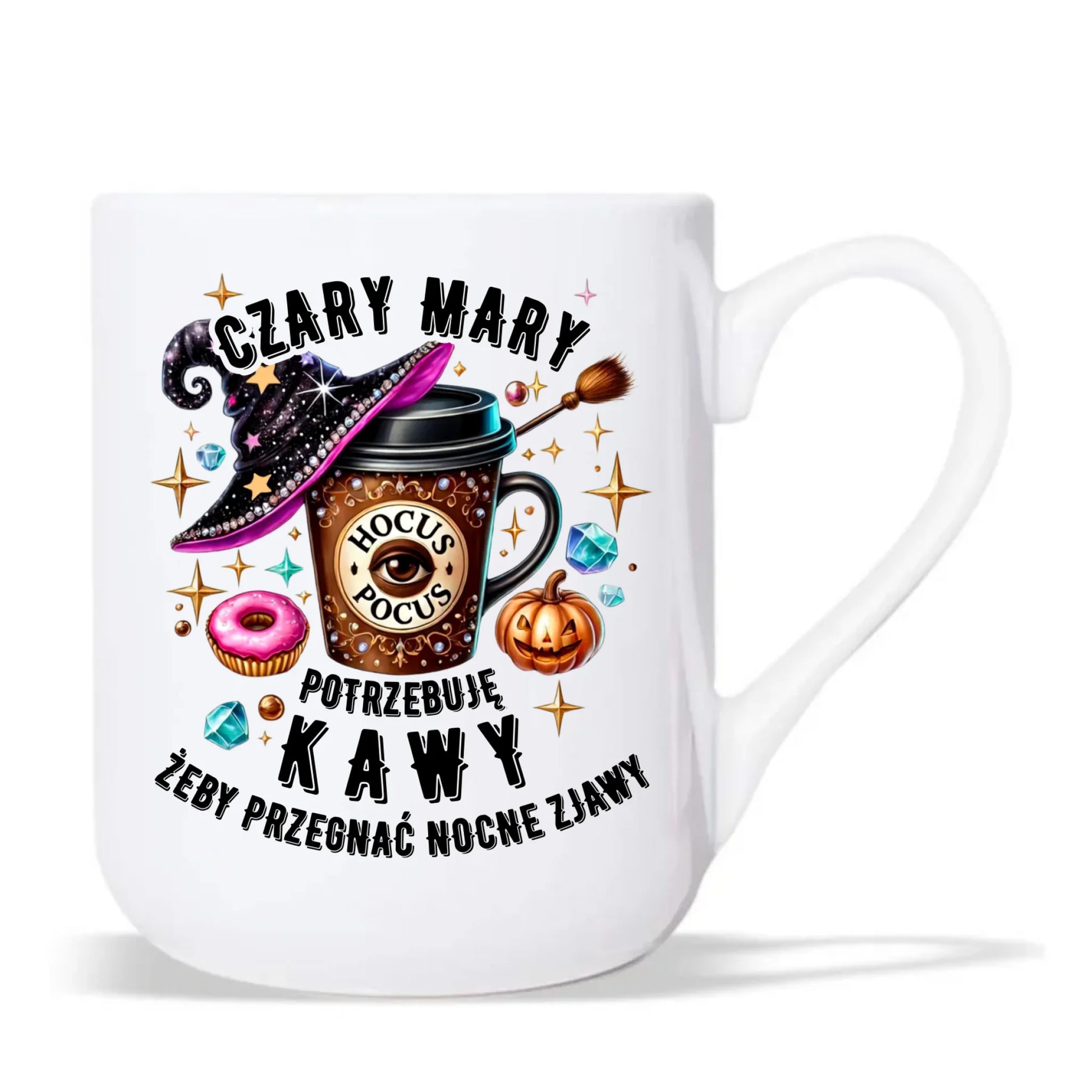 Kubek elegant na Halloween - Potrzebuję kawy HL03 - StoryCups.pl