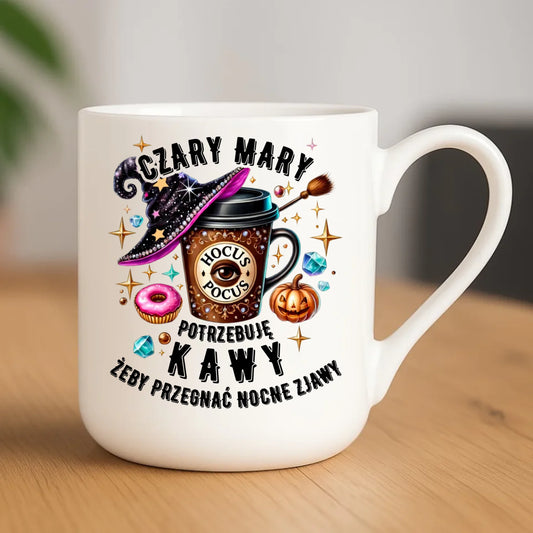Kubek elegant na Halloween - Potrzebuję kawy HL03 - StoryCups.pl