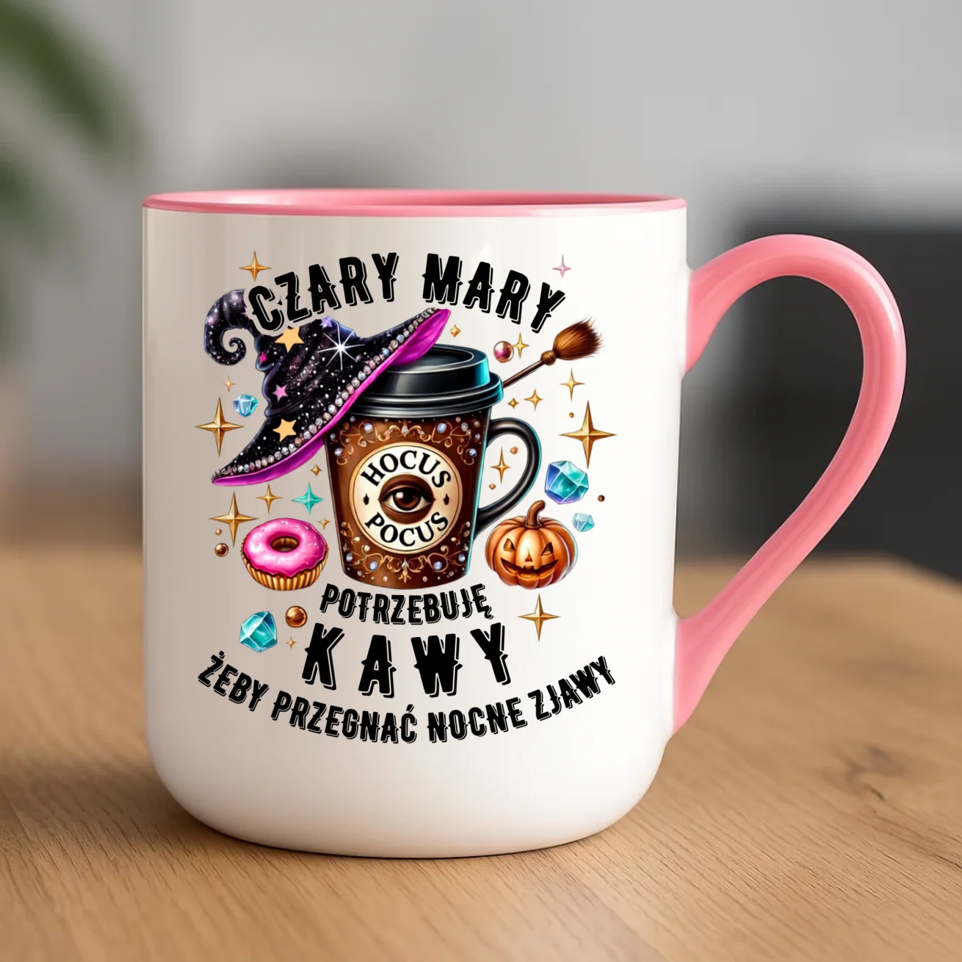 Kubek elegant na Halloween - Potrzebuję kawy HL03 - StoryCups.pl