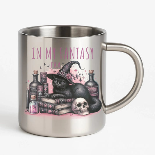 Kubek metalowy na Halloween - In my fantasy era HL04 - StoryCups.pl