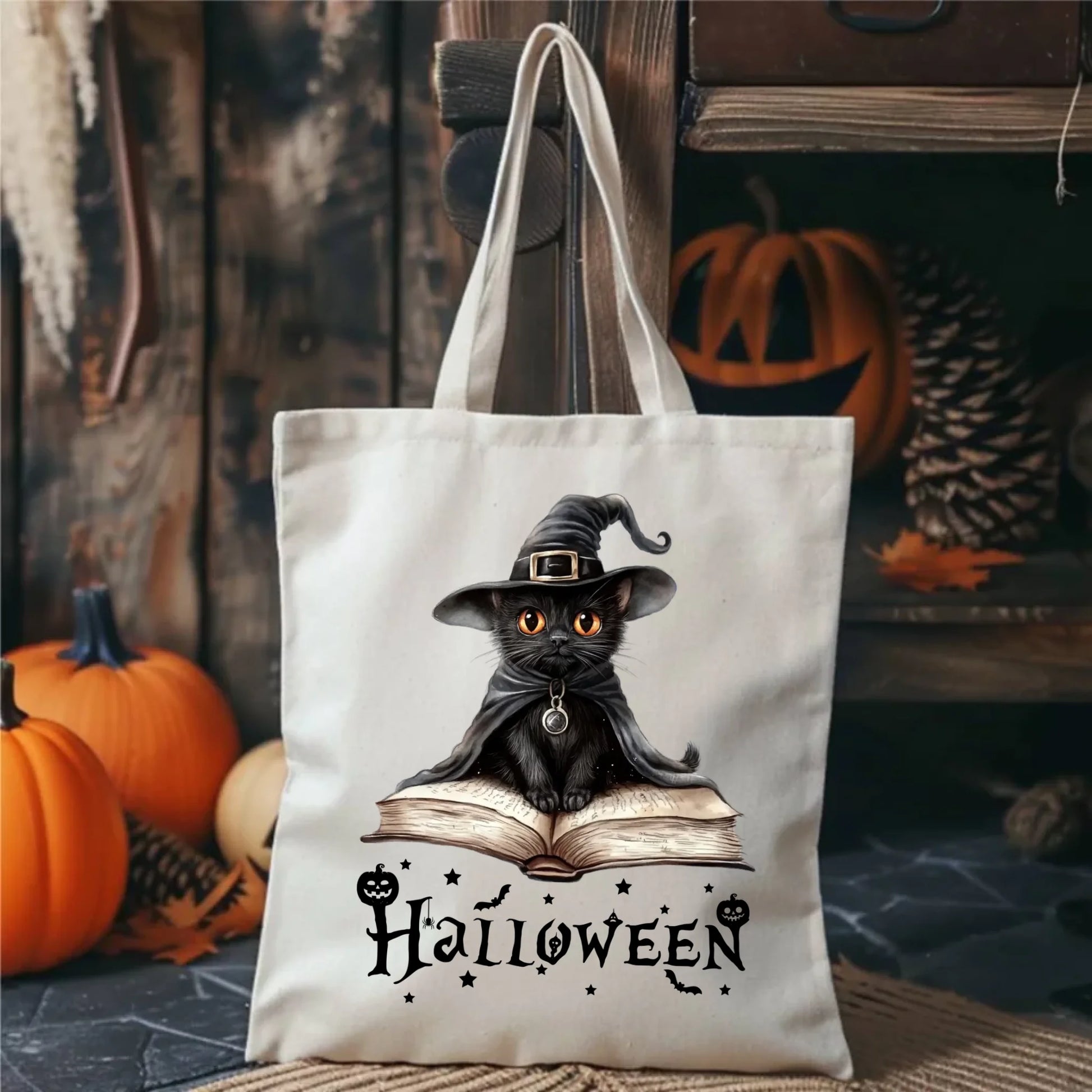 Torba eko na Halloween - Kot Czarodziej HL06 - StoryCups.pl