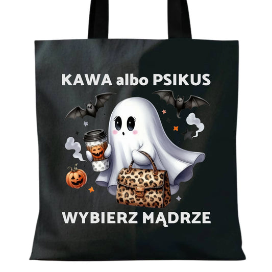 Torba halloweenowa - Duch - Kawa albo psikus HL07 - StoryCups.pl