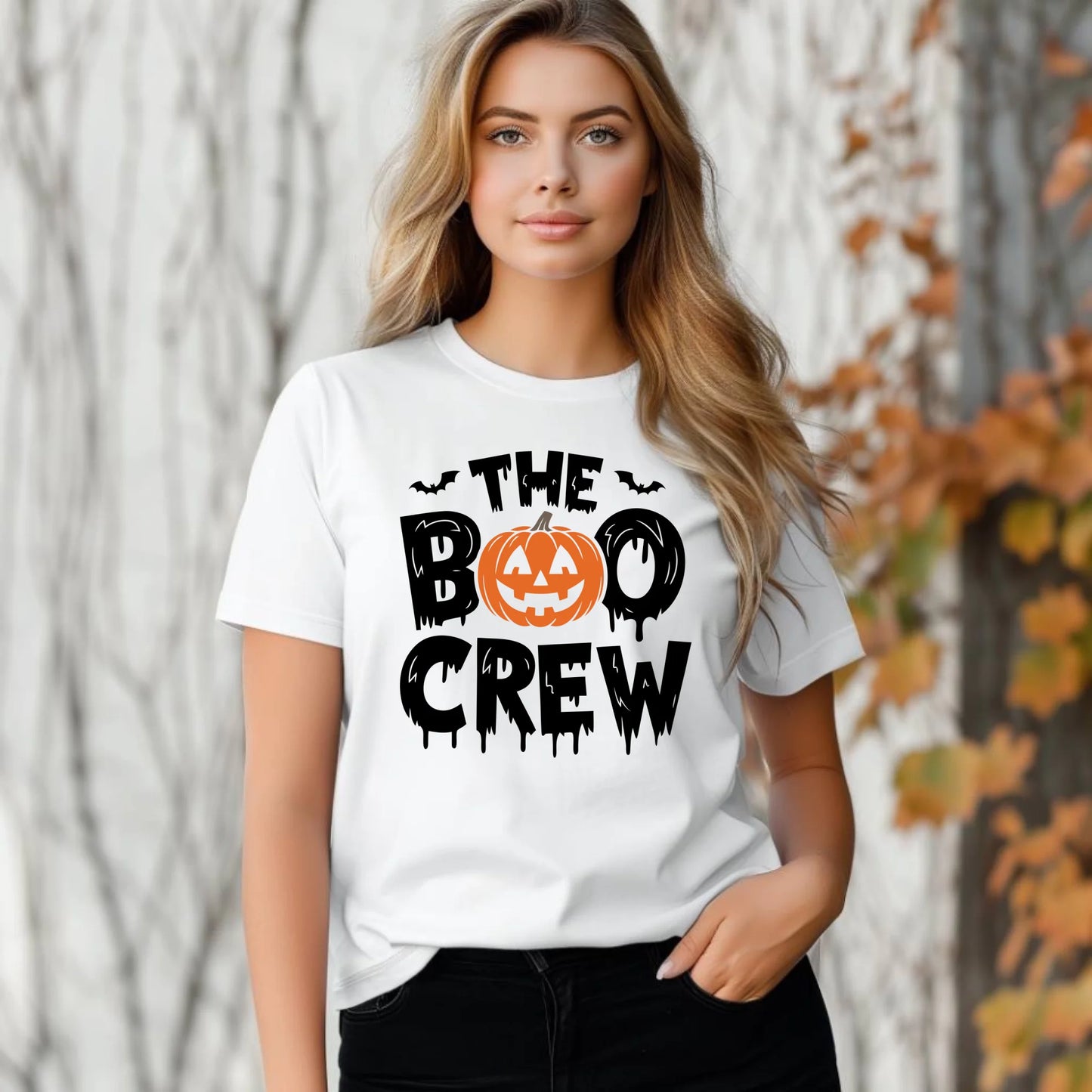 Koszulka damska na Halloween - The Boo Crew HL12 - StoryCups.pl