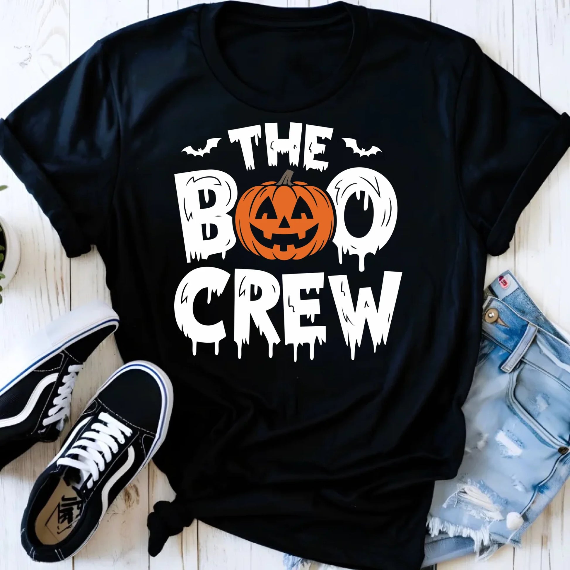 Koszulka damska na Halloween - The Boo Crew HL12 - StoryCups.pl